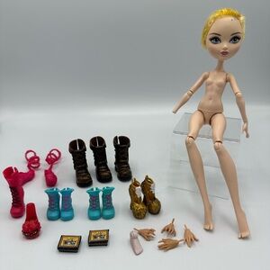 Monster High Doll And Accessories Lot, Shoes, Boots, Hands and More